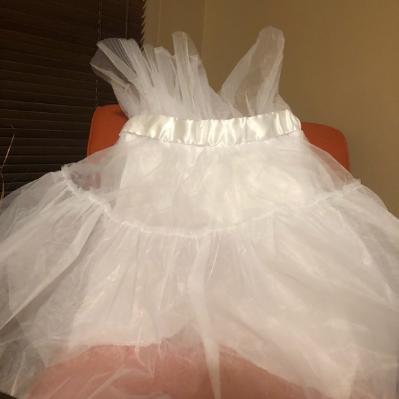 White Tulle Party/Cocktail Dress size Medium - Picture 4 of 4